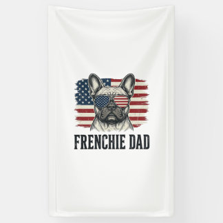 Vintage Frenchie Dad Patriotisches Bulldog-Shirt_1 Banner