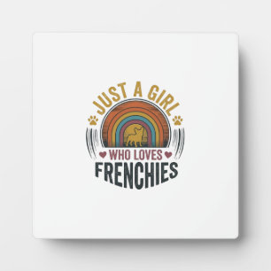 Vintage-Frenchie-Hundeliebhaber-Shirt-Design für M Fotoplatte