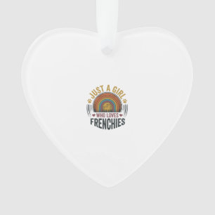 Vintage-Frenchie-Hundeliebhaber-Shirt-Design für M Ornament