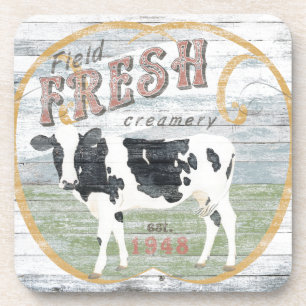 Vintage Fresh Creamery Kuh Untersetzer