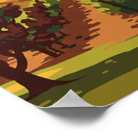 Vintage Fresno Poster (Ecke)