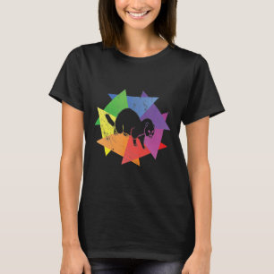 Vintage-Frettchen Retro-Stil Silhouette T-Shirt