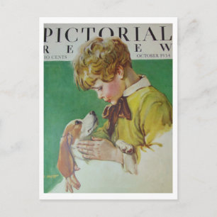 Vintage Freunde Postkarte