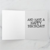 VINTAGE FREUNDLICHE GREETINGKARTEN IHRES GEBURTSTA KARTE (Innenseite)