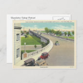 Vintage Friedensbrücke über New York, Ontario Postkarte (Vorne/Hinten)