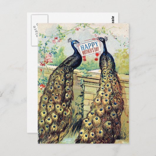 Vintage Friedensgespräche - Muttertag Postkarte (Vorne/Hinten)