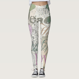 Vintage-Friedensheim-Schöne Liebe Leggings