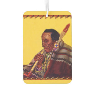 Vintage Friedenspfeife eines indianischen Kriegers Autolufterfrischer