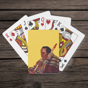 Vintage Friedenspfeife eines indianischen Kriegers Spielkarten