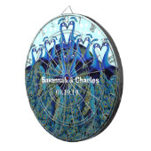 Vintage Friedenstruppen Küssen Hochzeitsgeschenke Dartscheibe (Vorderseite rechts)