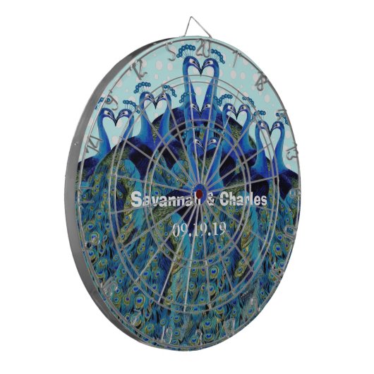 Vintage Friedenstruppen Küssen Hochzeitsgeschenke Dartscheibe (Vorderseite Links)