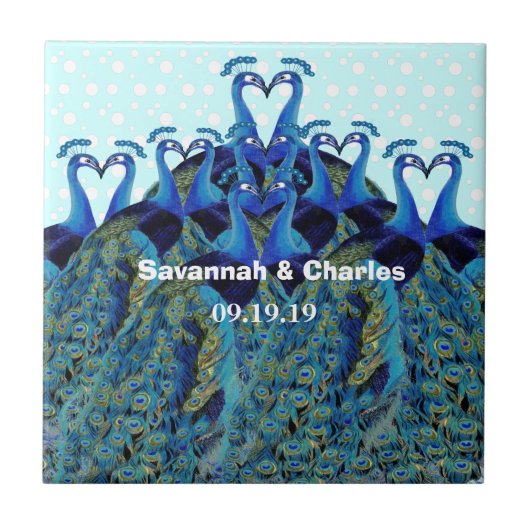 Vintage Friedenstruppen Küssen Hochzeitsgeschenke Fliese (Vorderseite)