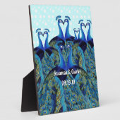 Vintage Friedenstruppen Küssen Hochzeitsgeschenke Fotoplatte (Seite)