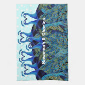 Vintage Friedenstruppen Küssen Hochzeitsgeschenke Küchentuch (Vertikal)