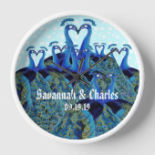 Vintage Friedenstruppen Küssen Hochzeitsgeschenke Uhr (Vorderseite)