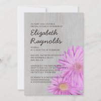 Vintage Frikarts Aster-Brautparty-Einladungen