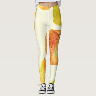 Vintage-Frische Früchte Aquarell-Design Leggings