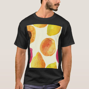 Vintage-Frische-Früchte-Aquarell-Design T-Shirt