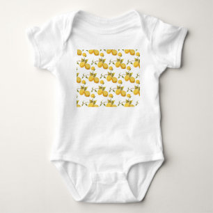 Vintage frische Zitronen: Einfach gehaltenes Desig Baby Strampler