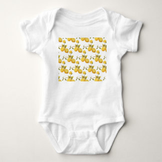 Vintage frische Zitronen: Einfach gehaltenes Desig Baby Strampler