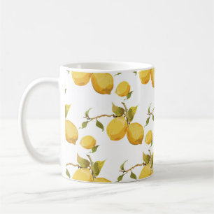 Vintage frische Zitronen: einfaches Design Kaffeetasse