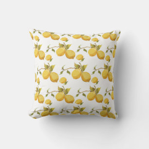 Vintage frische Zitronen: einfaches Design Kissen