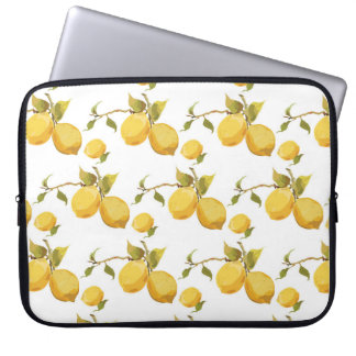 Vintage frische Zitronen: einfaches Design Laptopschutzhülle