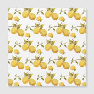 Vintage frische Zitronen: einfaches Design Magnetkarte