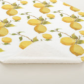 Vintage frische Zitronen: einfaches Design Sherpadecke (3/4)