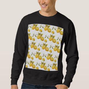 Vintage frische Zitronen: einfaches Design Sweatshirt
