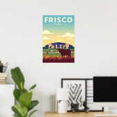 Vintage Frisco Texas Poster (Heimbüro)