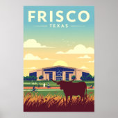 Vintage Frisco Texas Poster (Vorne)