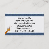 Vintage Friseur-oder Salon-Geschäfts-Karte Visitenkarte (Rückseite)