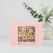 Vintage Friseursalon der 60er Jahre Postkarte (Stehend Vorderseite)