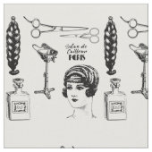 Vintage Friseurschere Stoff (Nahaufnahme)