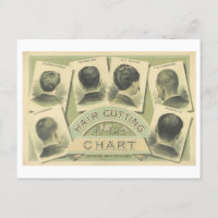 Vintage Friseurstanzkarte Werbung Postkarte