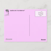 Vintage Frisur Postkarte (Rückseite)