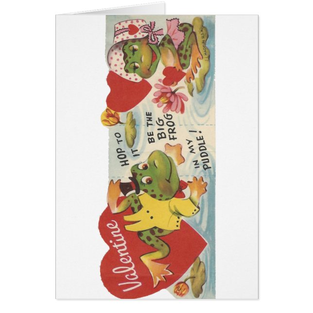 Vintage Frogs Valentine (Vorne)