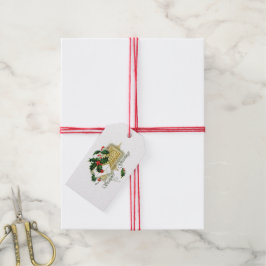 Vintage Frohe Festtage Weihnachten Geschenkanhänger