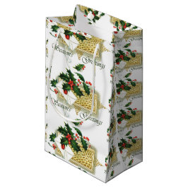 Vintage Frohe Festtage Weihnachten Kleine Geschenktüte