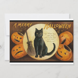 Vintage Frohe Halloween-Einladung Einladung