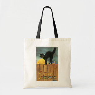 Vintage Frohe Halloween-Katze von Ellen Clapsaddle Tragetasche