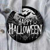 Vintage Frohe Halloween Kunst Button (Beispiel)