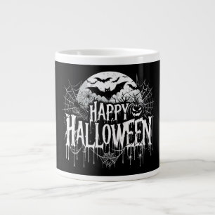 Vintage frohe Halloween-Kunst Jumbo-Tasse