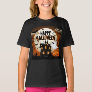 Vintage frohe Halloween-Kunst T-Shirt