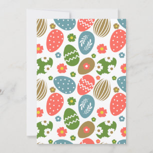 Vintage Frohe Ostern Blüten Feiertagskarte