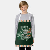 Vintage Frohe St. Patrick's Day Schürze (Getragen)