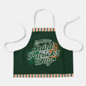Vintage Frohe St. Patrick's Day Schürze (Vorderseite)