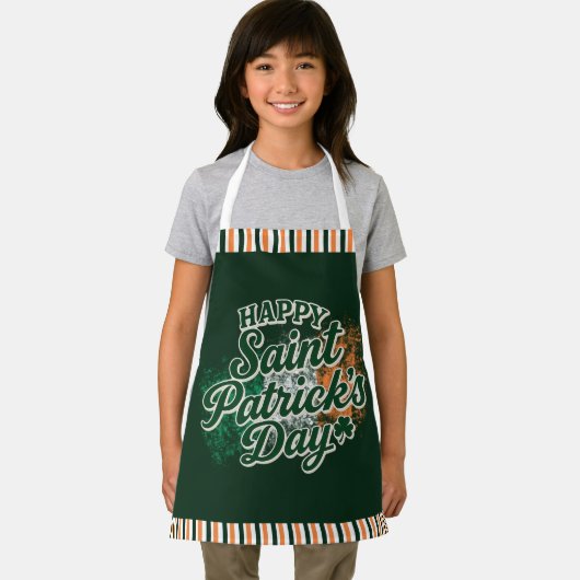 Vintage Frohe St. Patrick's Day Schürze (Insitu)