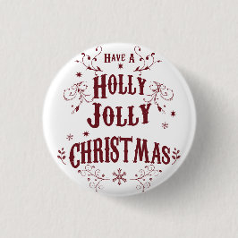 Vintage Frohe Weihnachten Button